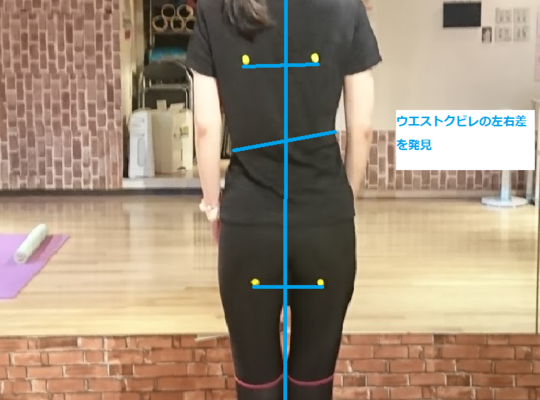 ウエストの位置の違い